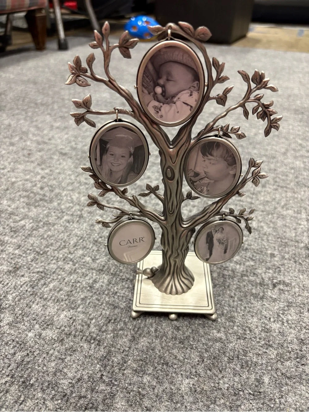 New Carr Tree of Life Multi-Photo Frame 5 Double Side Vintage